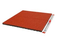 Fallschutzmatte GRETA 45mm mit Drainage Rot