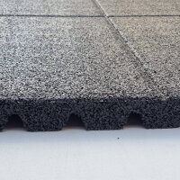 Fallschutzmatte GRETA 45mm mit Drainage schwarz